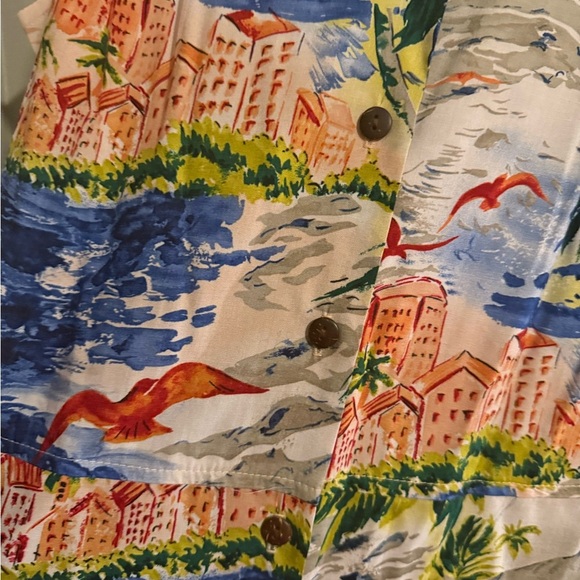 Hilo Hattie Blue and Green Maxi Dress - Picture 4 of 5